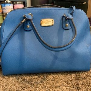 Blue Michael Kors tote